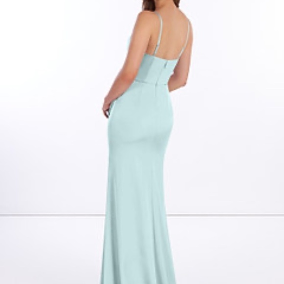 Azazie Light Blue Spaghetti Strap Dress - Picture 10 of 12